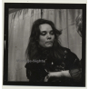 Darkhaired Female Beauty In Lacqueer *1 (Vintage Contact Sheet Photo 1970s)