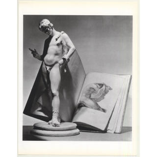 Horst P. Horst: Statue With Book 1938 (Sheet 1992: Form Horst 27 x 35.5 CM)