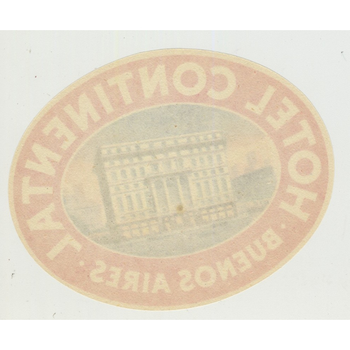Hotel Continental - Buenos Aires / Argentina  (Vintage Luggage Label)