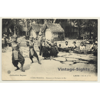 Luang Prabang / Laos: Danseurs Et Orchestre Du Roi (Vintage PC ~1900s Ethnic)