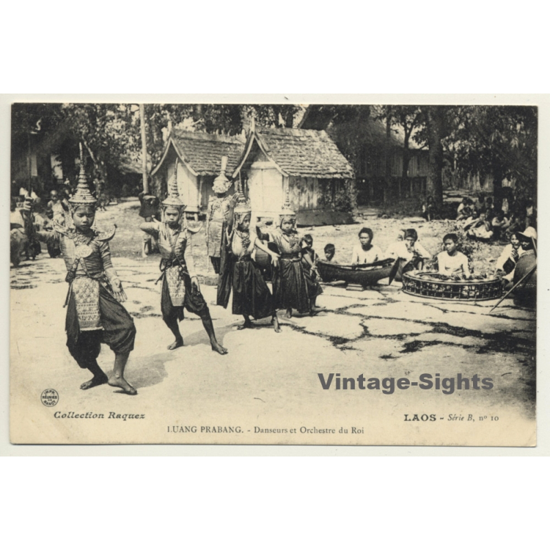 Luang Prabang / Laos: Danseurs Et Orchestre Du Roi (Vintage PC ~1900s Ethnic)