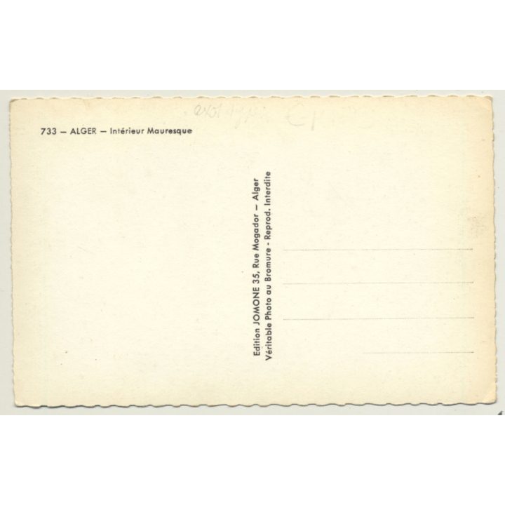 Algeria: 2 Veiled Women - Moorish Interior - Tiles (Vintage RPPC)