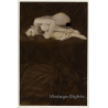 Erotic Art: Outstanding Nude On Satin (French Master Photo 1970s)