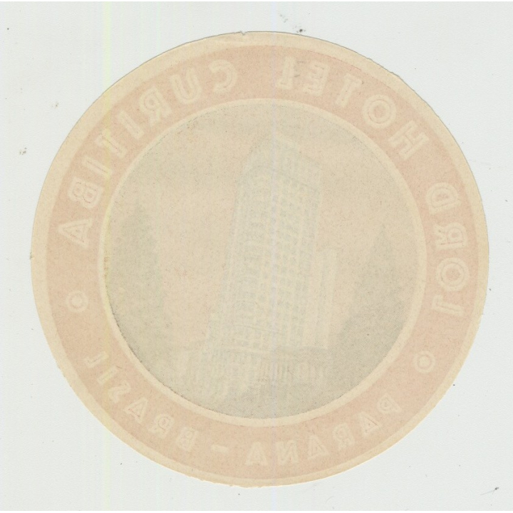 Lord Hotel Curitiba - Parana / Brazil (Vintage Luggage Label)