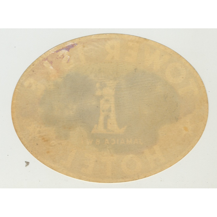 Tower Isle Hotel - Jamaica B.W.I.  (Vintage Luggage Label 1940s)