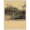 Antwerp: Freighter In Shipyard - Dock / Cranes (Vintage Photo 1940s/1950s)
