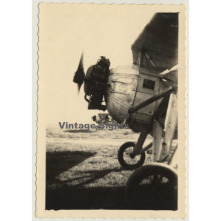 Salon-De-Provence: Morane Saulnier 315 - École De L'Air (Vintage Photo 1946)