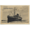 Paquebot Meknès / CGT - Steamboat (Vintage Postcard 1937)