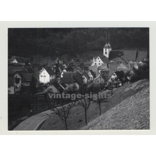 72574 (Bad) Urach/Germany:  View Over Village (Vintage Photo 1960s)