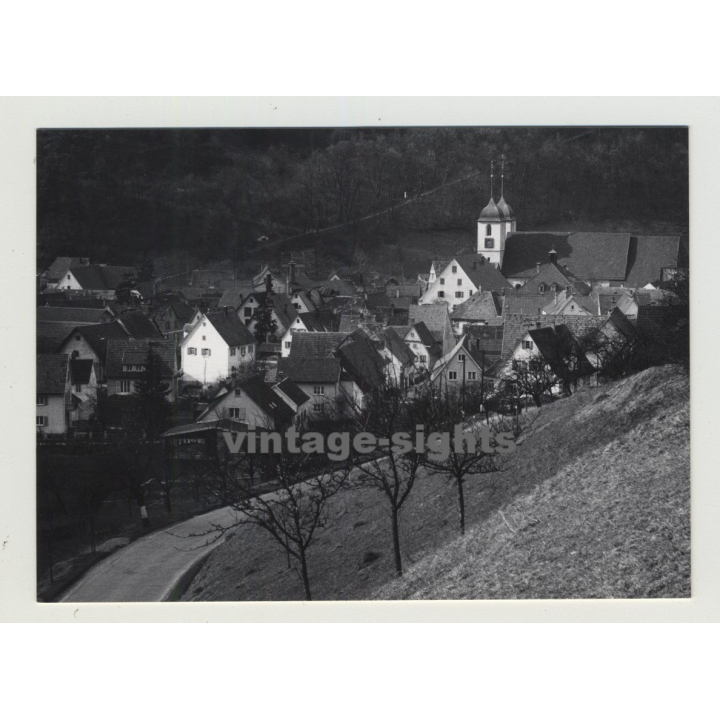 72574 (Bad) Urach/Germany:  View Over Village (Vintage Photo 1960s)