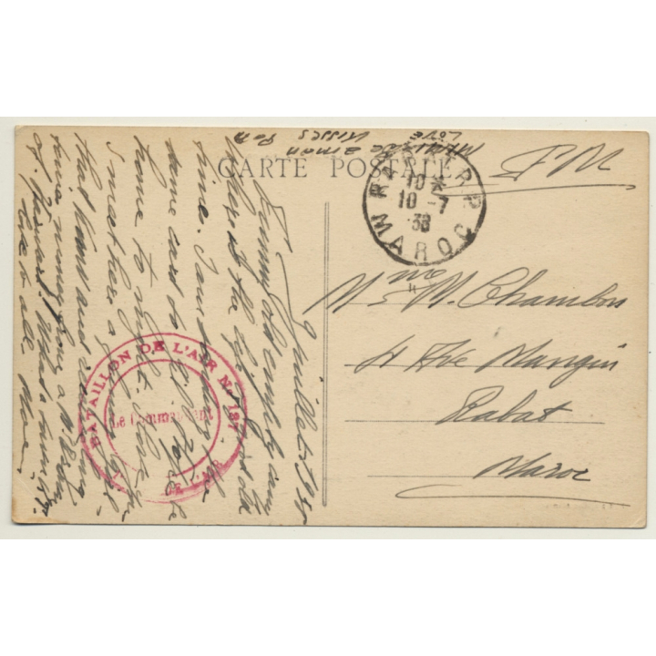 Kasbah-Tadla: Planes & Aircraft Hangars / Bataillon 137 (Vintage PC 1938)