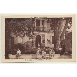 30114 Nages-Et-Solorgues / France: La Marie (Vintage PC ~1930s/1940s)