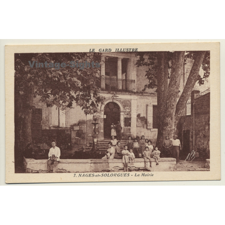 30114 Nages-Et-Solorgues / France: La Marie (Vintage PC ~1930s/1940s)