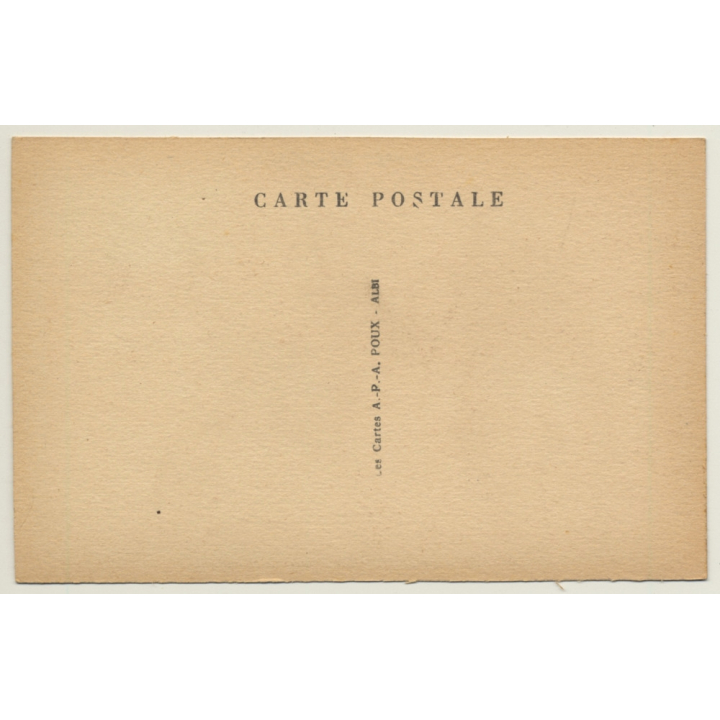 30114 Nages-Et-Solorgues / France: Place Du Monument (Vintage PC ~1940s)