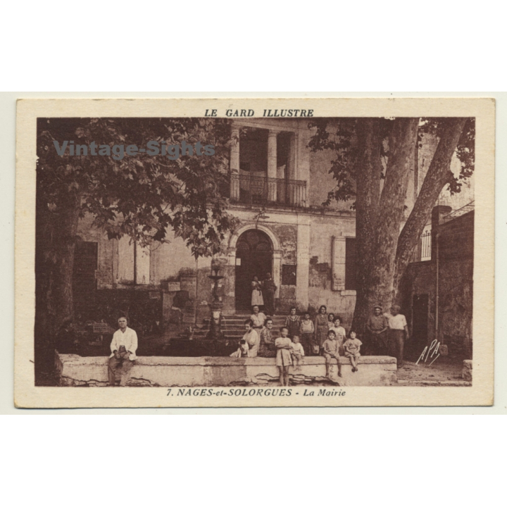 30114 Nages-Et-Solorgues / France: La Marie (Vintage PC 1939)