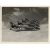 Royal Air Force: DMP-D631 Raf Hunters In Formation (Vintage Photo 1955)