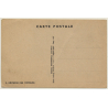Air France: Révision Des Moteurs / Aviation (Vintage Artist Postcard)