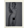 Happy Blonde Nude Woman Stretches Out / Smile (Vintage Photo GDR 1980s)