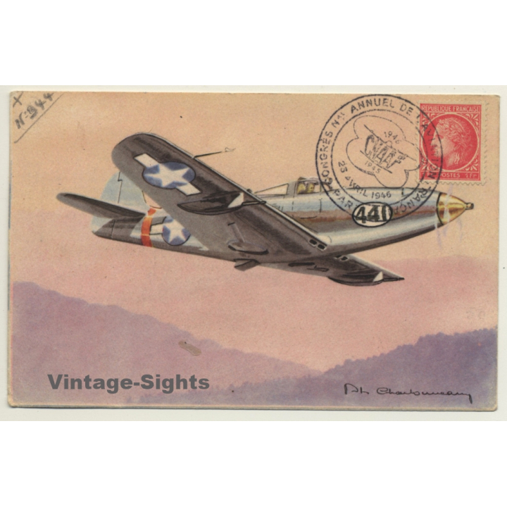 Bell P.39 Aircobra / Congrès Annuel De L'Aviation 1946 (Vintage PC)