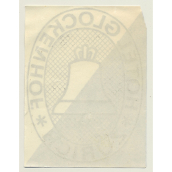 Zürich / Switzerland: Hotel Glockenhof (Vintage Luggage Label)