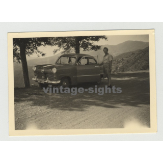 Ford Taunus 12M 15M On Tour: In The Italian Mountains (Vintage Photo 50s)