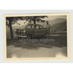 Ford Taunus 12M 15M On Tour: In The Italian Mountains (Vintage Photo 50s)