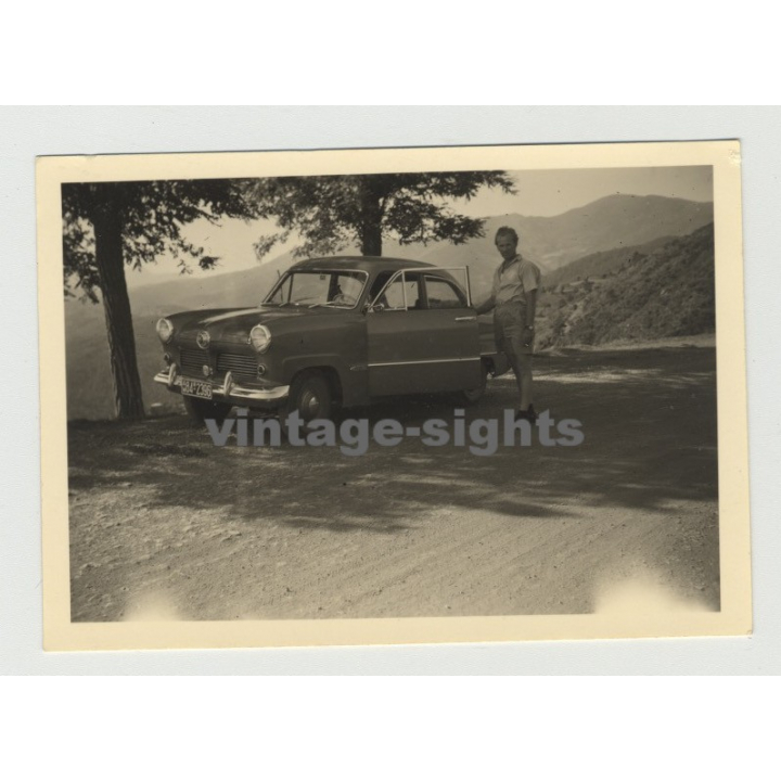 Ford Taunus 12M 15M On Tour: In The Italian Mountains (Vintage Photo 50s)