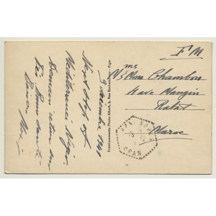 Beni-Abbès / Algeria: Le Village Et Le Grand Erg. (Vintage RPPC 1941)