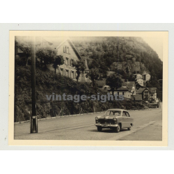 Ford Taunus 12M 15M On Tour: Driving Along (Vintage Photo 50s)