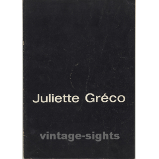 Juliette Gréco - Recital 1965/66 (Vintage German Concert Tour Booklet)