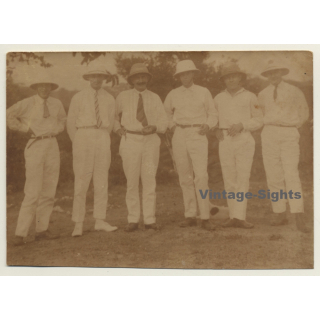 Kiniali / Congo-Belge: Colonial Delegation - Duhaut, Jamar... (Vintage Photo 1928)