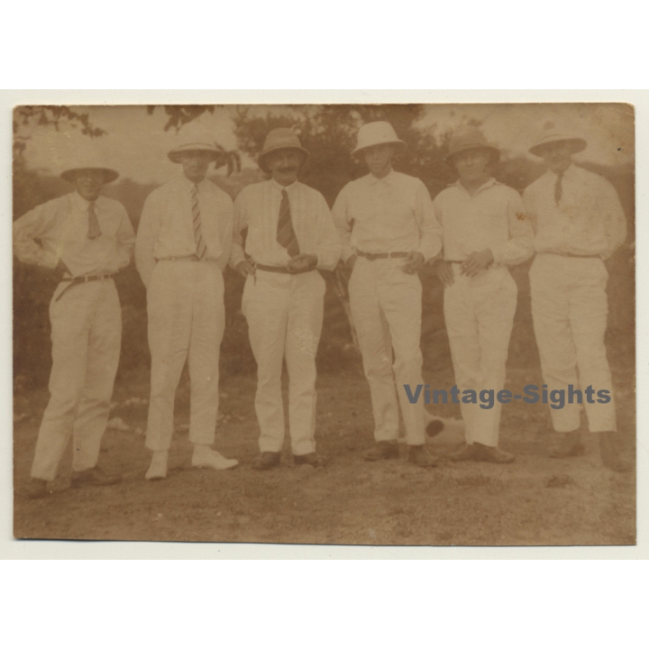 Kiniali / Congo-Belge: Colonial Delegation - Duhaut, Jamar... (Vintage Photo 1928)