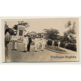 Elisabethville? /Congo-Belge: Large Colonial Delegation / Force Publique (Vintage Photo ~1920s/1930s)