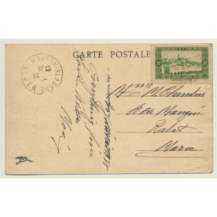 Alger / Algeria: Rue Bab Azoum (Vintage PC 1938)