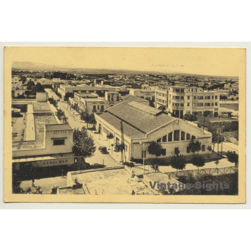 Oujda / Morocco: Vue Générale - Zanzi Bar (Vintage PC 1942)
