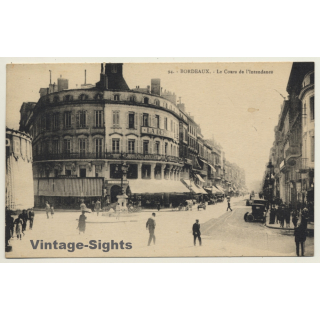 Bordeaux / France: Le Cours De L'Intendance (Vintage PC 1936)