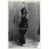 Tied Female In Fetish Lacquer Dress / Face Mask - BDSM (2nd Gen. Photo GDR ~1960s)