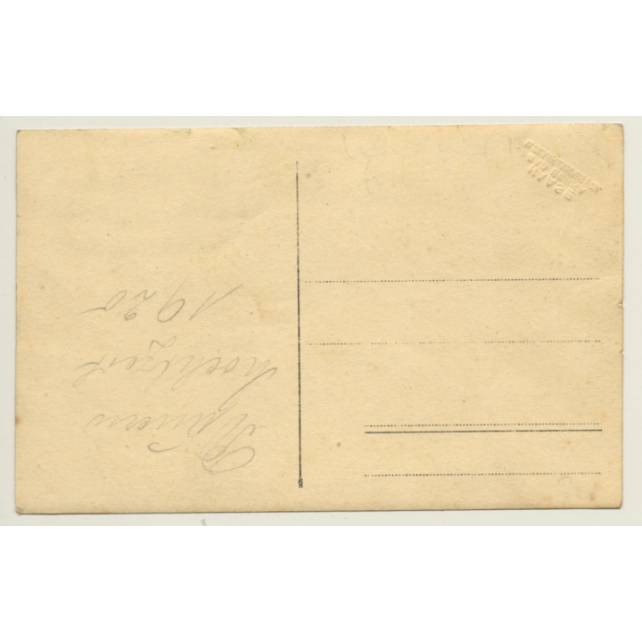 Blankenhain / Germany: Wedding Society In Cow Carriage / Cart (Vintage RPPC 1920)