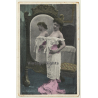 Le Deshabillé I / French Nude - Boudoir (Vintage PC 1905)