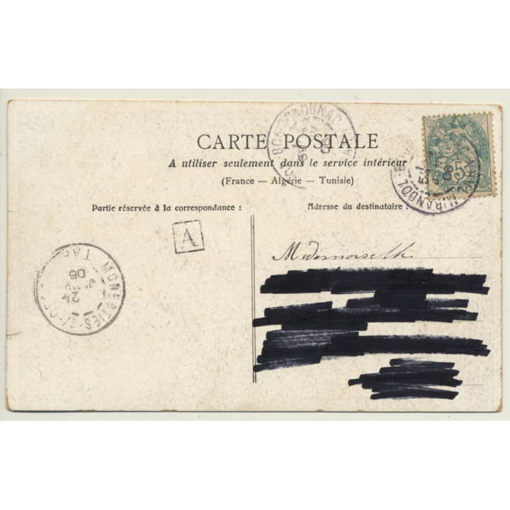 Le Deshabillé IV / French Nude - Boudoir (Vintage PC 1906)