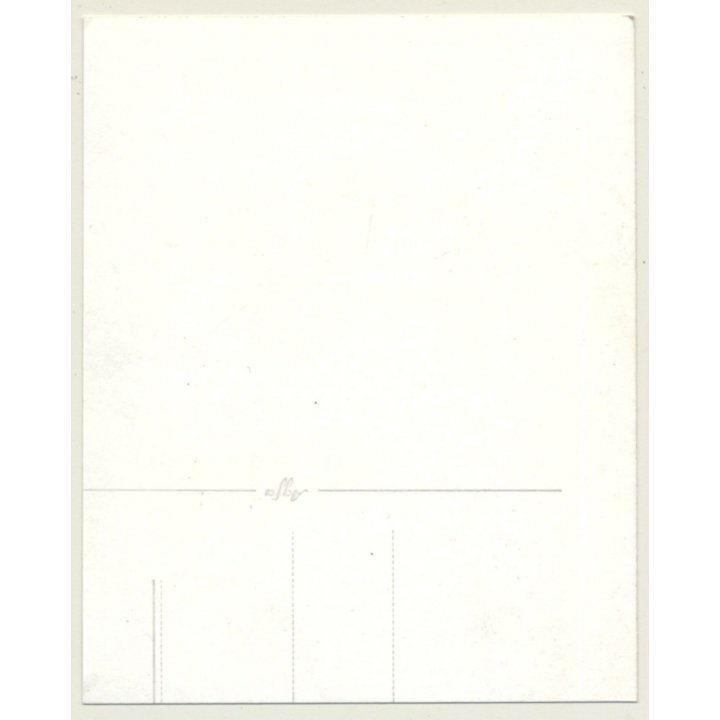 Blonde Woman In White Bra Smokes Cigarette (2nd Gen. Photo GDR ~1980s)