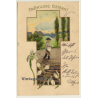 Happy Easter - Sawing Seeds - Agriculture (Vintage PC 1903)