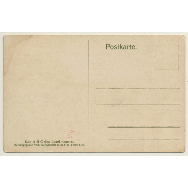 Happy Easter - Sawing Seeds - Agriculture (Vintage PC 1903)