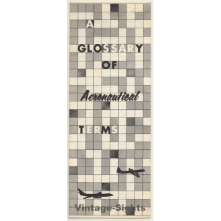 A Glossary Of Aeronautical Terms  / Federal Aviation Administration (Vintage Paper ~1960s)