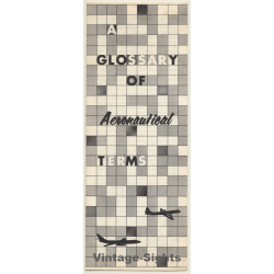 A Glossary Of Aeronautical Terms  / Federal Aviation Administration (Vintage Paper ~1960s)