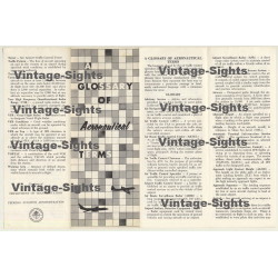 A Glossary Of Aeronautical Terms  / Federal Aviation Administration (Vintage Paper ~1960s)
