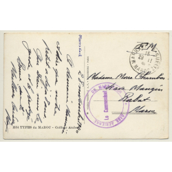 Coiffeur Arabe - Base Aérienne De Marrakech (Vintage RPPC 1940)