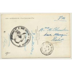 Place Djemma El Fna - Base Aérienne De Marrakech (Vintage RPPC 1942)
