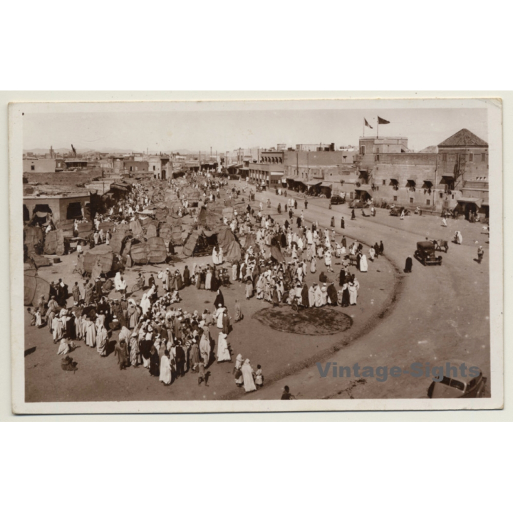 Place Djemma El Fna *2 - Base Aérienne De Marrakech (Vintage RPPC 1941)