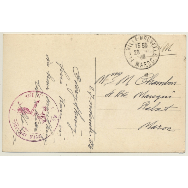 Fez - Fes: Mosquée Des Chrabliyîne - Base Aérienne (Vintage RPPC 1938)